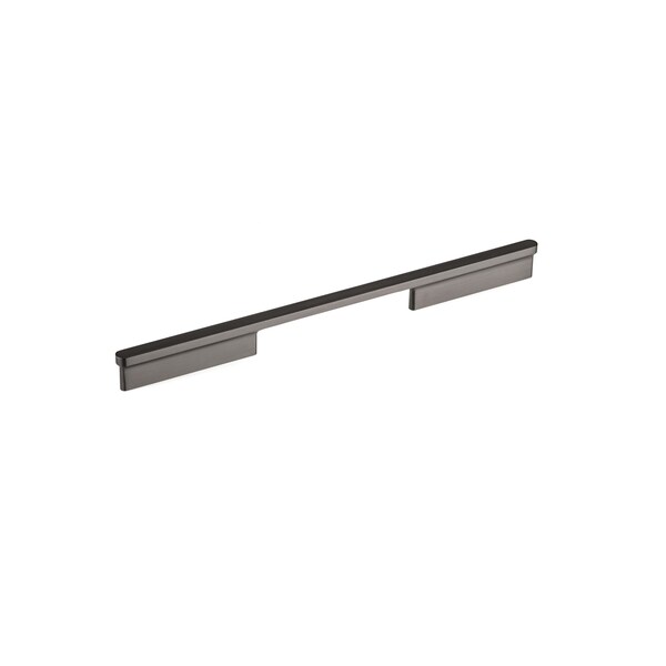 Richelieu 12 5/8 in (320 mm) Center-to-Center Brushed Black Nickel Contemporary Cabinet Pull - 863632092