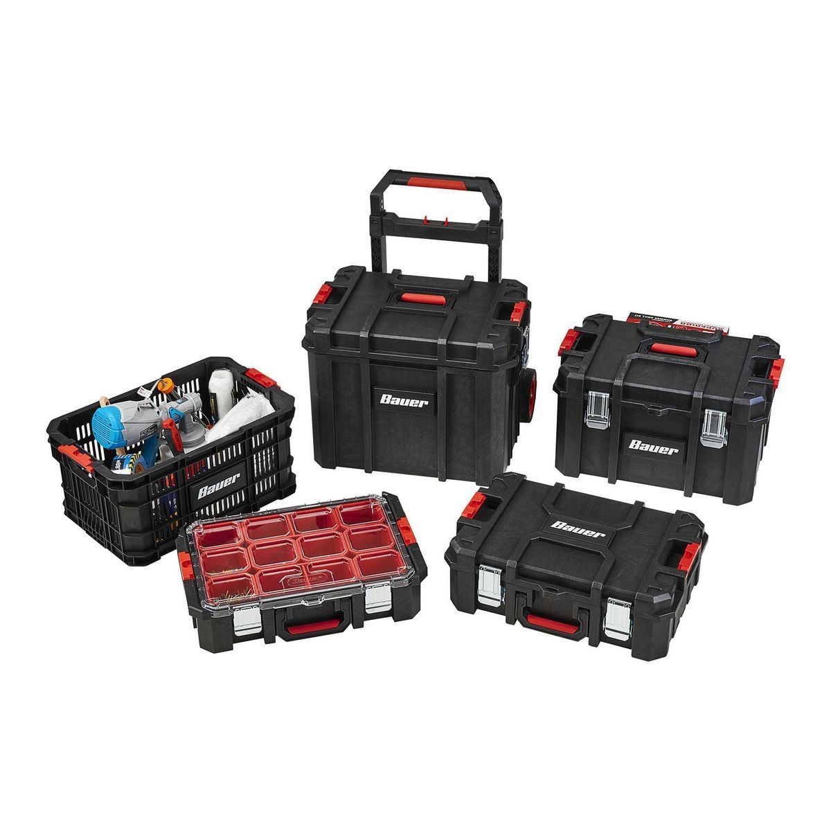 Caja de herramientas rodante modular Bauer - 58512