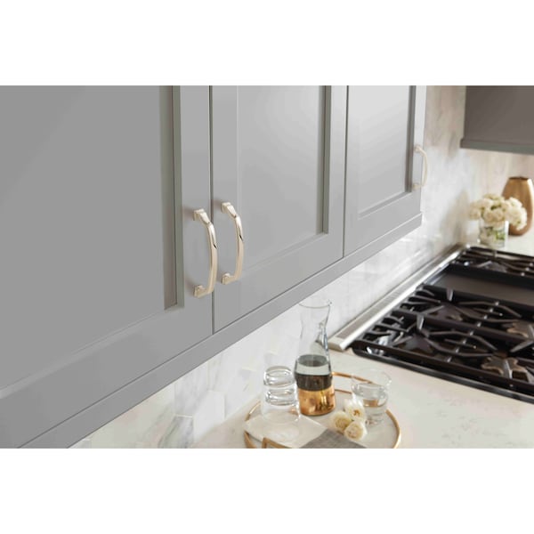 Amerock Revitalize 5-1/16 inch 128mm Center-to-Center Polished Nickel Cabinet Pull - 2000663