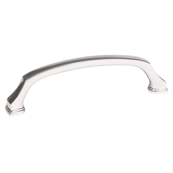 Amerock Revitalize 5-1/16 inch 128mm Center-to-Center Polished Nickel Cabinet Pull - 2000663