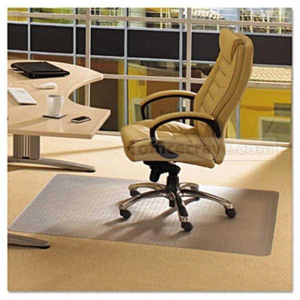 Back2Basics Cleartex Phthalate Free Pvc Rectangular Chair Mat For Low Pile Carpets 0.25 In., Clear 36 X 48 In. - BA70991