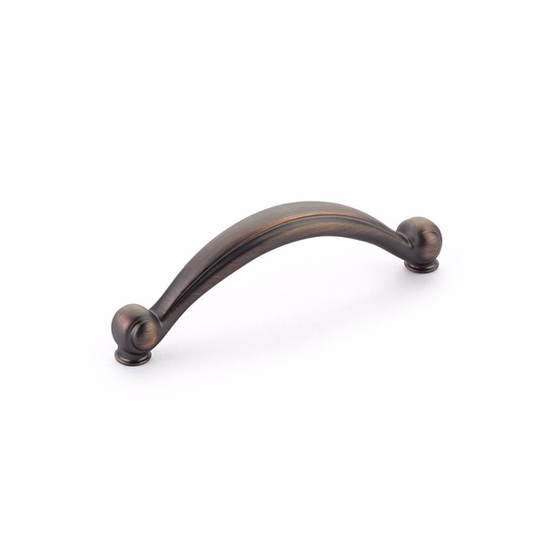 Schaub Cabriole 3-3/4in Center to Center Cabinet Pull Empire Bronze Finish - 64-EBZ