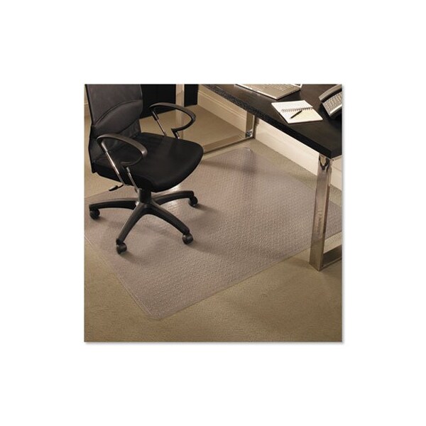 E.S. Robbins ESRobbins, Everlife Chair Mats For Medium Pile Carpet, Rectangular, 46 X 60, Clear - 122371