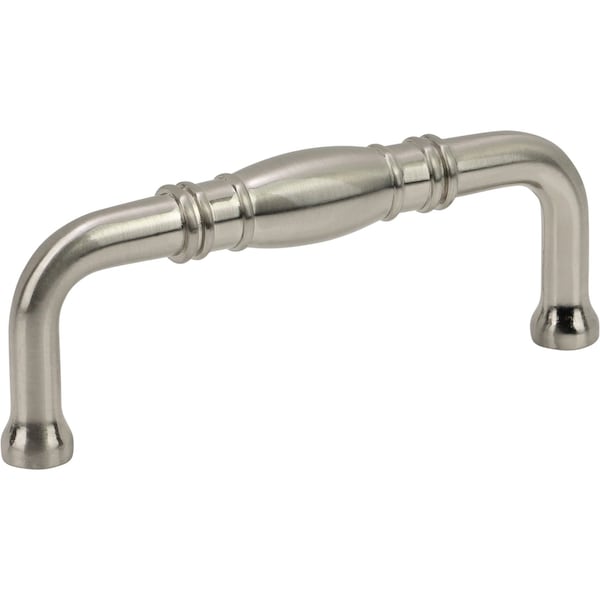 Designperfect 3'' Center-to-Center Handle Pull, Brushed Satin Nickel, 25PK - DPA25R572SNB