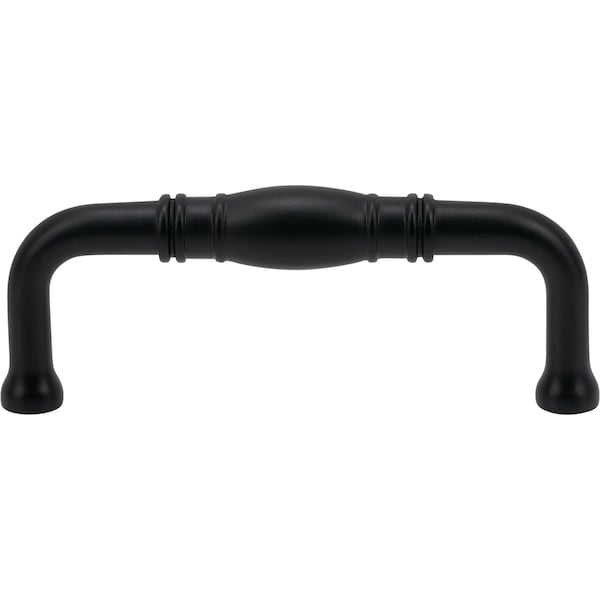 Designperfect 3'' Center-to-Center Handle Pull, Matte/Flat Black, 25PK - DPA25R572BLK