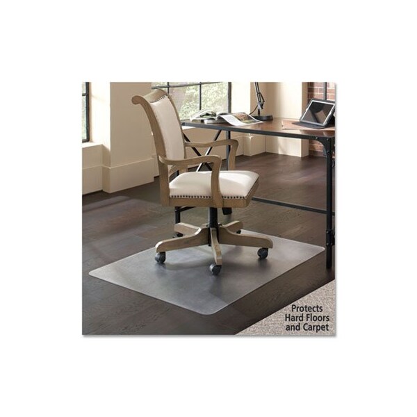 Esrobbins FLOOR+MATE, FOR HARD FLOOR TO MEDIUM PILE CARPET UP TO 0.75in, 36 X 48, CLEAR - 121441