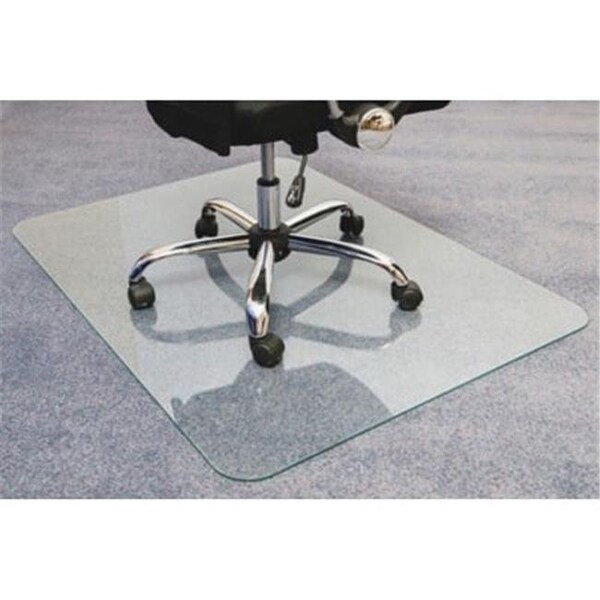 Floortex FloorTex FLR124860EG 48 x 60 in. Glaciermat Glass Chairmat; Clear - FLR124860EG