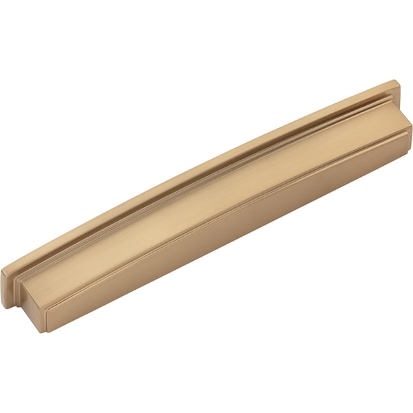 Jeffrey Alexander 192 mm Center Satin Bronze Square-to-Center Square Renzo Cabinet Cup Pull - 141-192SBZ