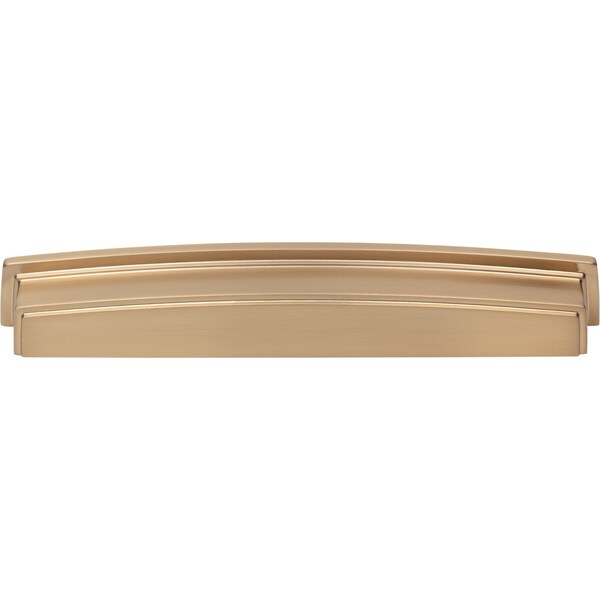 Jeffrey Alexander 192 mm Center Satin Bronze Square-to-Center Square Renzo Cabinet Cup Pull - 141-192SBZ