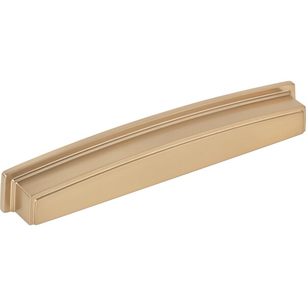 Jeffrey Alexander 192 mm Center Satin Bronze Square-to-Center Square Renzo Cabinet Cup Pull - 141-192SBZ