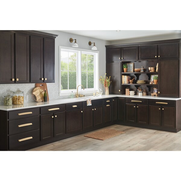 Jeffrey Alexander 192 mm Center Satin Bronze Square-to-Center Square Renzo Cabinet Cup Pull - 141-192SBZ