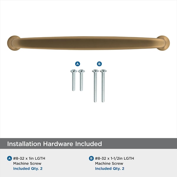 Amerock Renown 6-5/16 in 160 mm Center-to-Center Champagne Bronze Cabinet Pull - BP36796CZ