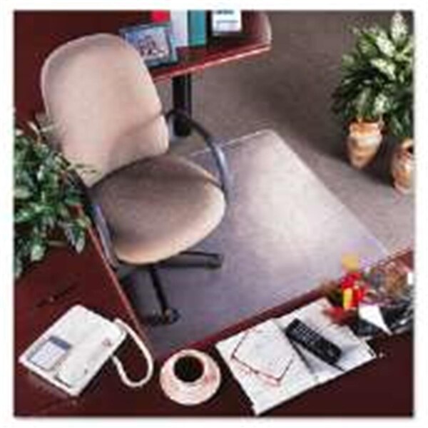 Deflecto CM15113 Rollamat Vinyl Chair Mat For Med Pile Carpet- Beveled Edge- 36 X 48- Clear - YYAZ-DEFCM15113
