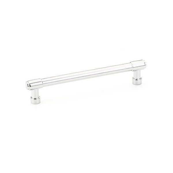 Emtek Jasper Cabinet Pull with 6 in Center to Center Polished Chrome Finish - 86689US26