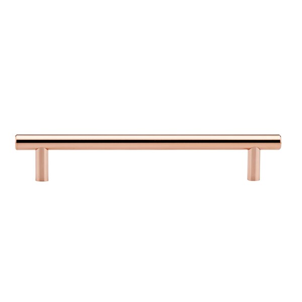 Richelieu 7 9/16 in (192 mm) Center-to-Center Polished Copper Contemporary Cabinet Pull - BP205192191