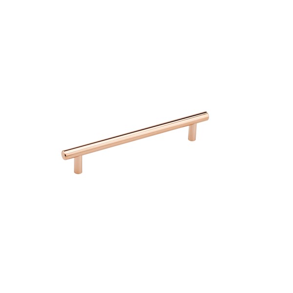 Richelieu 7 9/16 in (192 mm) Center-to-Center Polished Copper Contemporary Cabinet Pull - BP205192191