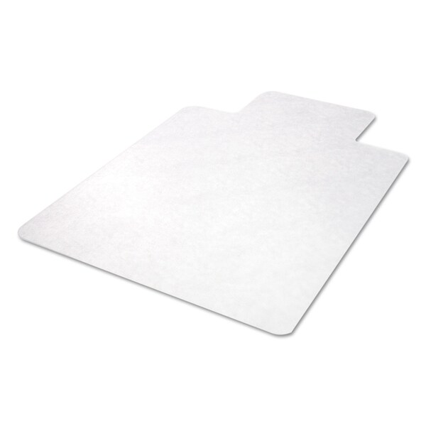 Deflecto EconoMat All Day Use Chair Mat for Hard Floors, Rolled Packed, 45 x 53, Lipped, Clear - CM21232COM