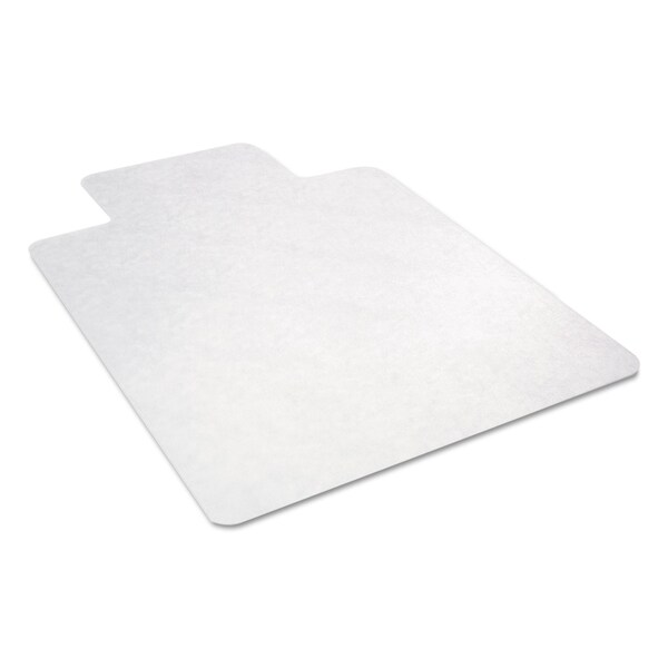 Deflecto EconoMat All Day Use Chair Mat for Hard Floors, Rolled Packed, 45 x 53, Lipped, Clear - CM21232COM
