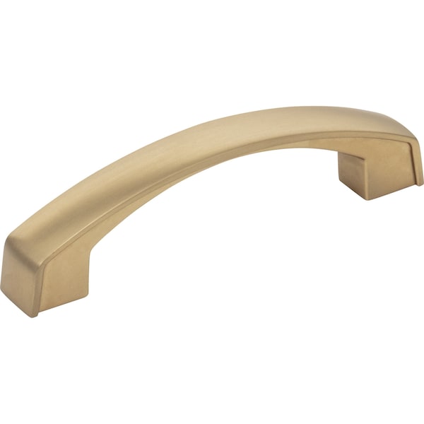 Jeffrey Alexander 96 mm Center-to-Center Satin Bronze Merrick Cabinet Pull - 549-96SBZ