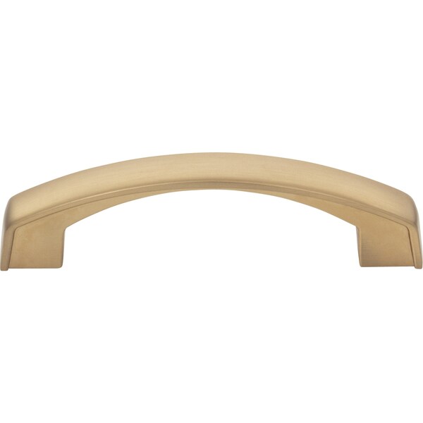 Jeffrey Alexander 96 mm Center-to-Center Satin Bronze Merrick Cabinet Pull - 549-96SBZ