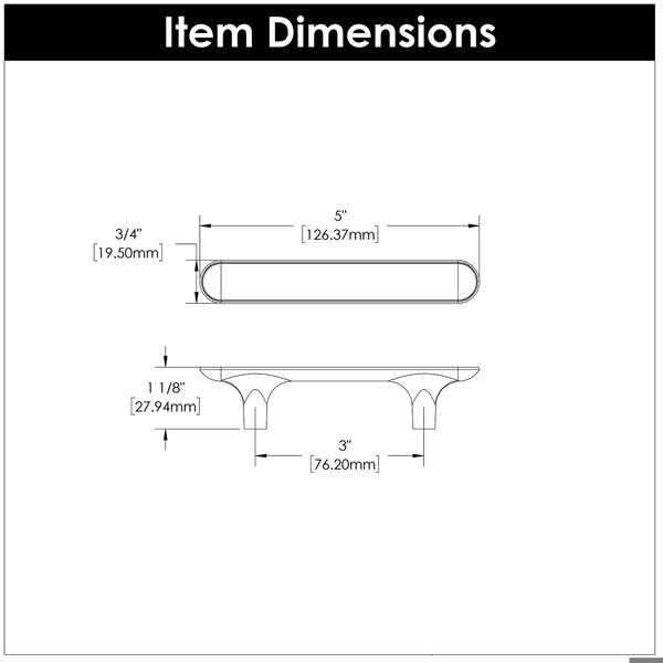Hickory Hardware Maven Collection Pull 3 Inch Center to Center Satin Nickel Finish - H078778SN