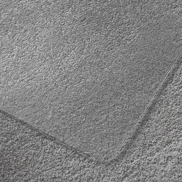 Floortex Chair Mat 47"x35", Traditional Lip Shape, Clear, for Carpet - FC118927LR