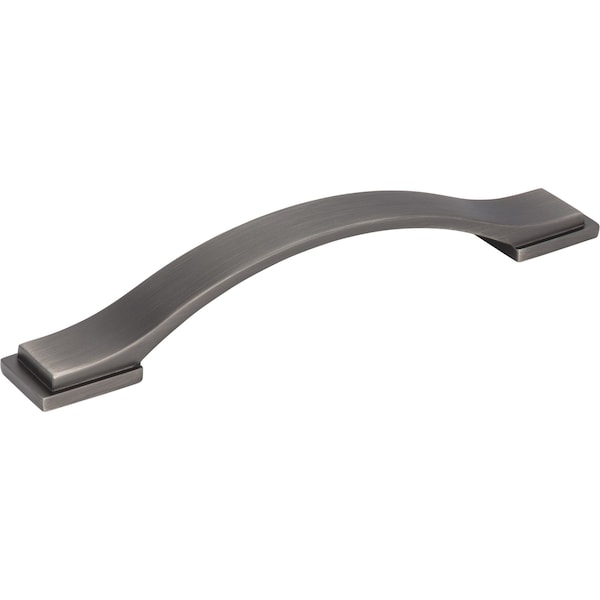 Jeffrey Alexander 128 mm Center-to-Center Brushed Pewter Strap Mirada Cabinet Pull - 80152-128BNBDL