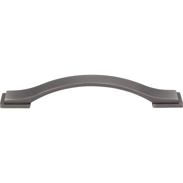 Jeffrey Alexander 128 mm Center-to-Center Brushed Pewter Strap Mirada Cabinet Pull - 80152-128BNBDL