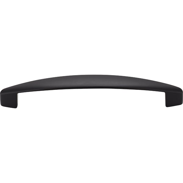 Elements By Hardware Resources 128 mm Center-to-Center Matte Black Asymmetrical Belfast Cabinet Pull - 308-128BLK