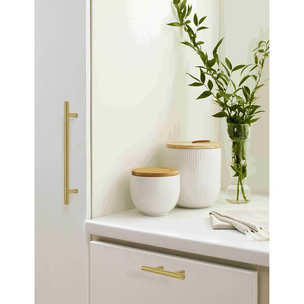 Amerock Bar Pulls 7 in 178 mm Center-to-Center Golden Champagne Cabinet Pull, 10PK - 10BX1178BBZ