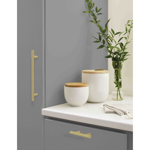 Amerock Bar Pulls 7 in 178 mm Center-to-Center Golden Champagne Cabinet Pull, 10PK - 10BX1178BBZ