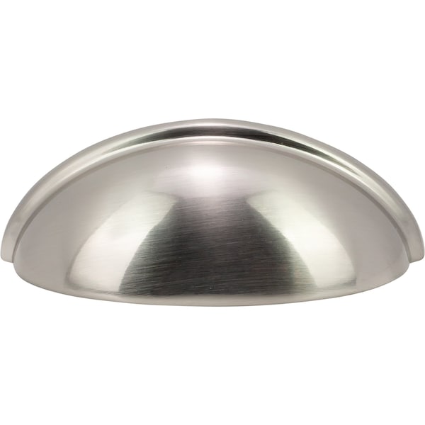 Designperfect 3'' Center-to-Center Cup Pull, Brushed Satin Nickel, 25PK - DPA25C632SNB