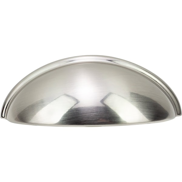 Designperfect 3'' Center-to-Center Cup Pull, Brushed Satin Nickel, 25PK - DPA25C632SNB