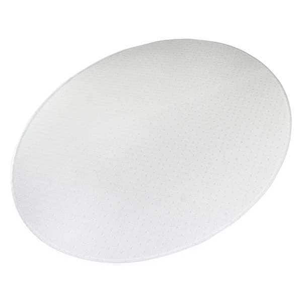 Aleco Designer Chair Mat 48"x60", Oval Shape, Clear, for Carpet - 120433