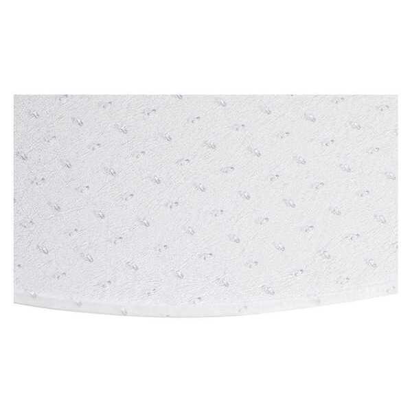 Aleco Designer Chair Mat 48"x60", Oval Shape, Clear, for Carpet - 120433