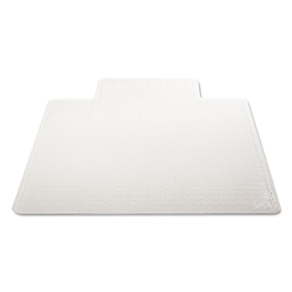 Deflecto Chair Mat 45"x53", Traditional Lip Shape, Clear, for Carpet - CM13233