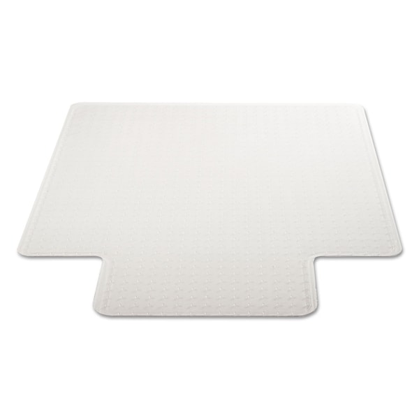 Deflecto Chair Mat 45"x53", Traditional Lip Shape, Clear, for Carpet - CM13233