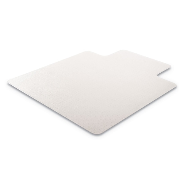 Deflecto Chair Mat 36"x48", Traditional Lip Shape, Clear, for Carpet, Thickness: 1/2" - CM15113