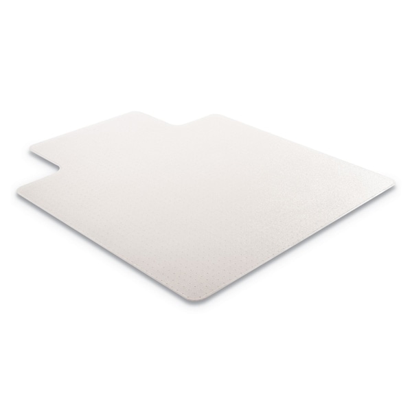Deflecto Chair Mat 36"x48", Traditional Lip Shape, Clear, for Carpet, Thickness: 1/2" - CM15113