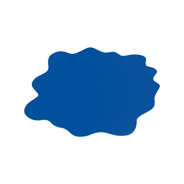 Floortex CraftTex Blue Sploshmat Crafts, Kids and Classrooms Floor Mat for Hard Floor - 40" x 40" - CC124040PBV