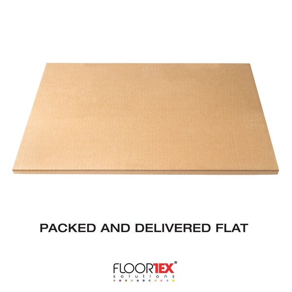 Floortex CraftTex Blue Sploshmat Crafts, Kids and Classrooms Floor Mat for Hard Floor - 40" x 40" - CC124040PBV