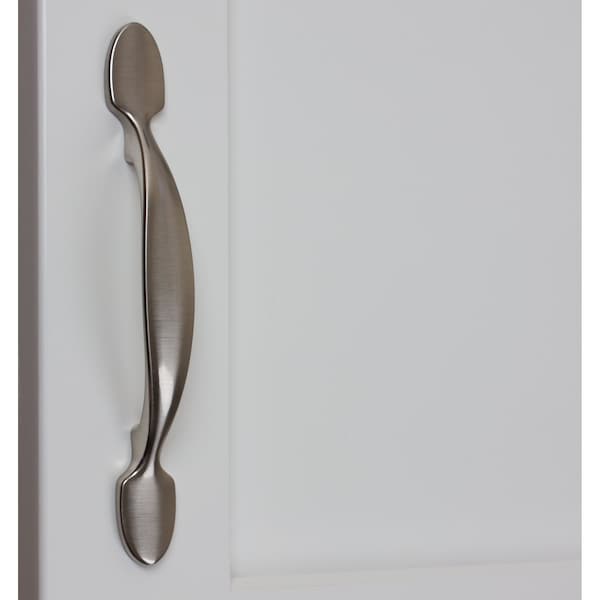 Gliderite Hardware 3 in. Center to Center Satin Nickel Cabinet Pull - 4228-SN, 5PK - 4228-SN-5