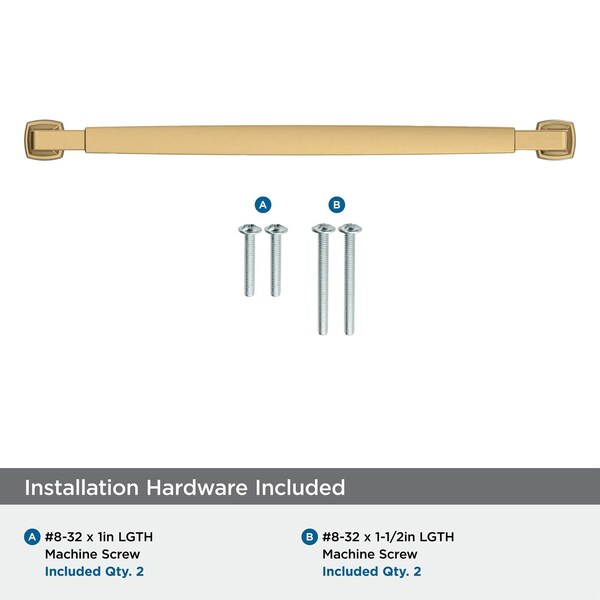 Amerock Stature 10-1/16 inch 256mm Center-to-Center Champagne Bronze Cabinet Pull - BP37400CZ
