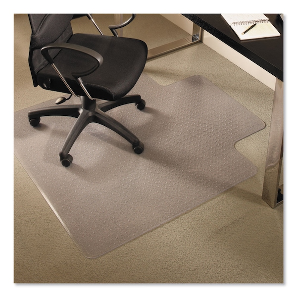 Es Robbins Chair Mat 36"x48", Traditional Lip Shape, Clear, for Carpet - 122073