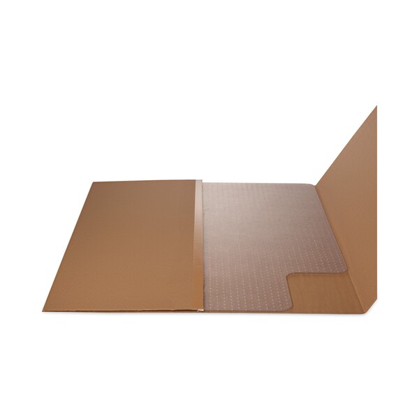 Deflecto Frequent Use Chair Mat, Med Pile Carpet, 46 x 60, Wide Lipped, Clear - CM14432F