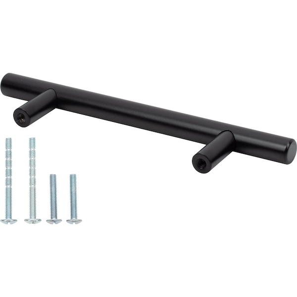 Designperfect 3-3/4'' Center-to-Center Bar Pull, Matte/Flat Black - DPA-T203BLK