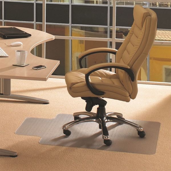Floortex Chair Mat 36"x48", Traditional Lip Shape, for Carpet - FC119240LV