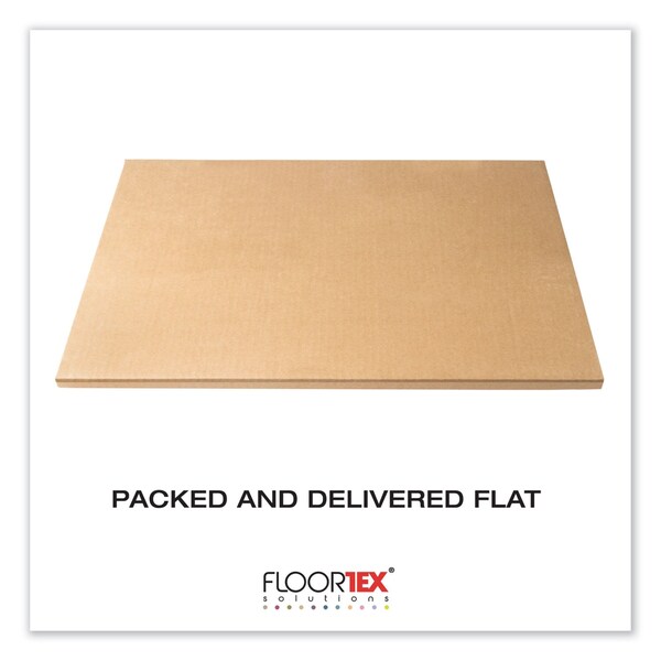 Floortex MegaMat Heavy-Duty Polycarb Mat, Hard Floor/All Carpet, 46 x 60, Clear - ECM121525ER