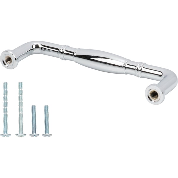 Designperfect 3-3/4'' Center-to-Center Handle Pull, Polished Chrome - DPA-R573PC