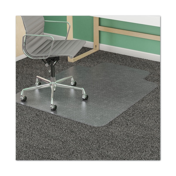 Alera Non-Stud Chair Mat w/Lip, Hrd, 36"x48", Clr - ALEMAT3648HFL